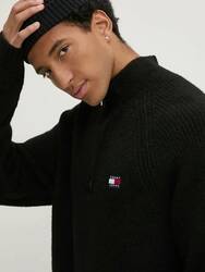 Tommy Jeans pánsky čierny sveter - M (BDS)
