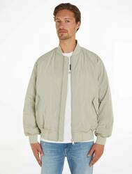 Tommy Jeans pánsky šedo-zelený bomber - L (PMI)