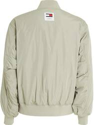 Tommy Jeans pánsky šedo-zelený bomber - L (PMI)