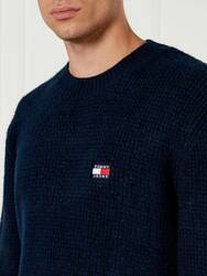 Tommy Jeans pánsky tmavomodrý sveter - L (C1G)