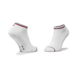 Tommy Hilfiger pánske biele členkové ponožky 2 pack - 39/42 (300)