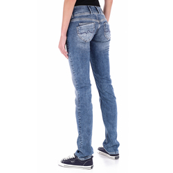 Pepe Jeans dámske modré džínsy Venus - 30/34 (0)