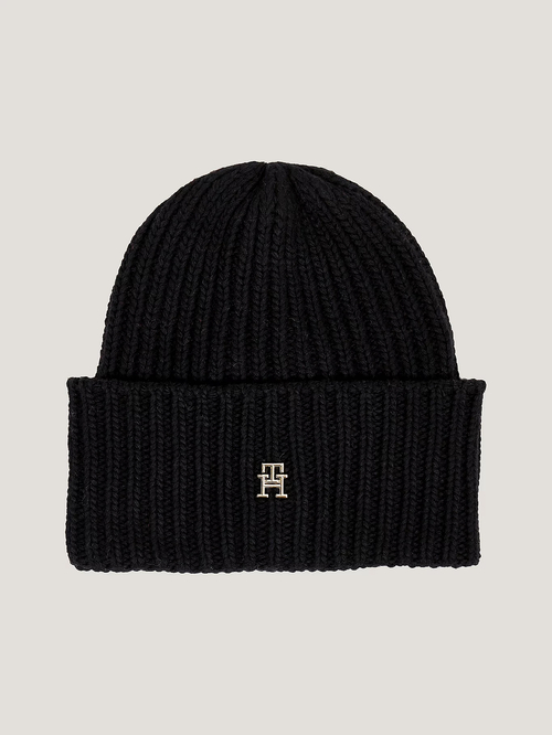 Tommy Hilfiger dámska čierna zimná čiapka
