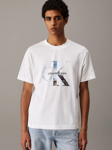 Calvin Klein pánske biele tričko