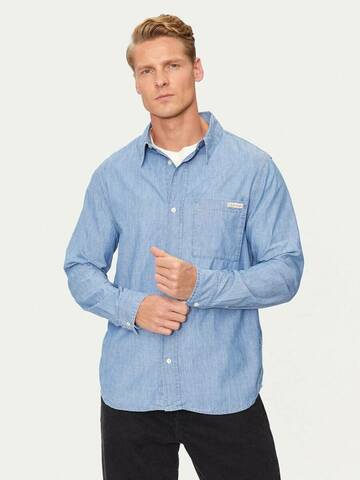 Calvin Klein pánska modrá košeľa