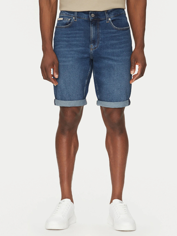 Calvin Klein pánske modré džínsové šortky