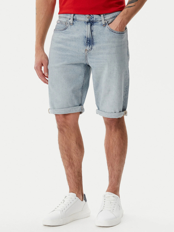 Calvin Klein pánske modré džínsové šortky