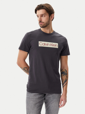 Calvin Klein pánske tmavo šedé tričko
