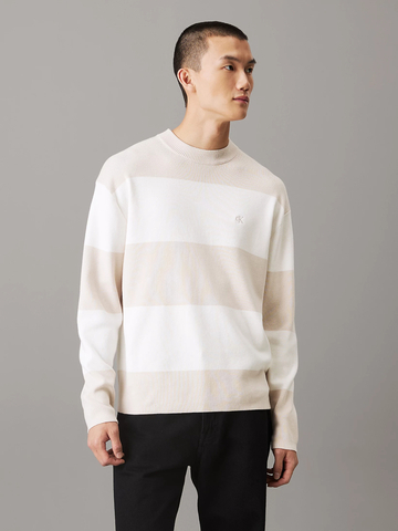 Calvin Klein pánsky béžový sveter