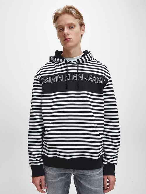 Calvin Klein pánska pruhovaná mikina Logo