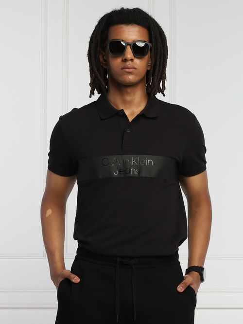 Calvin Klein pánske čierne polo tričko