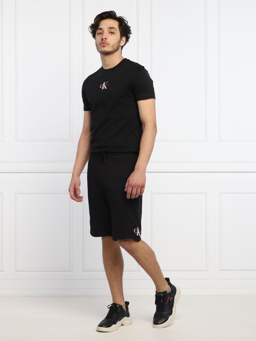 Calvin Klein pánske čierne teplákové šortky
