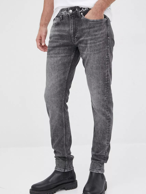 Calvin Klein pánske šedé džínsy