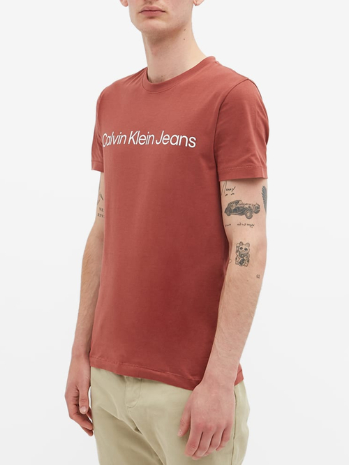 Calvin Klein pánske tehlové tričko
