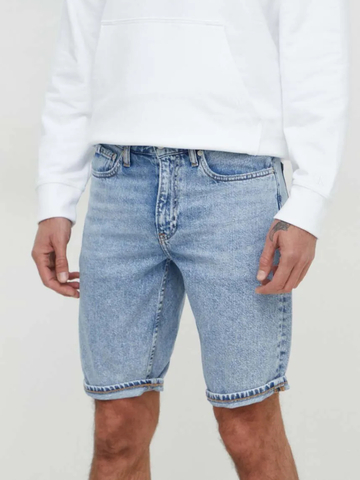Calvin Klein pánske modré džínsové šortky