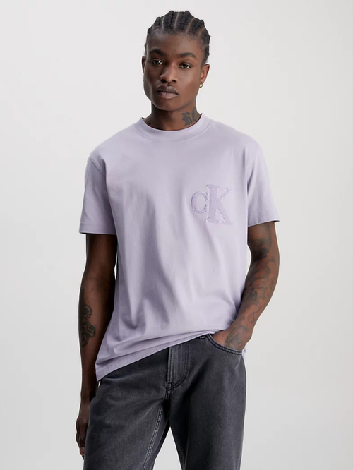 Calvin Klein pánske fialové tričko