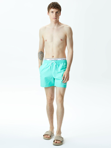 Calvin Klein pánske tyrkysové plavky