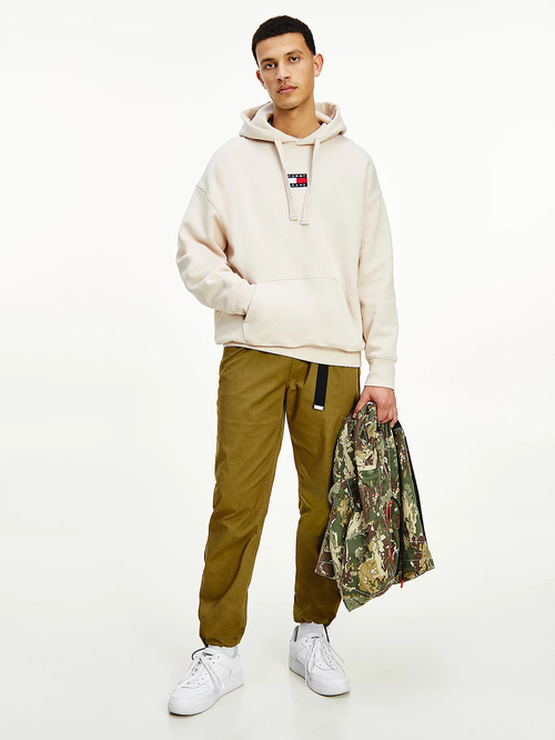 Tommy Jeans pánska béžová mikina