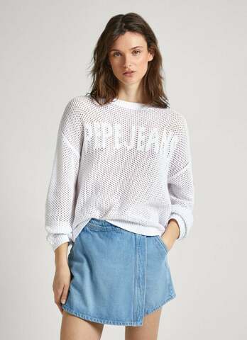 Pepe Jeans dámsky biely sveter GISELE 