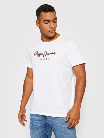 Pepe Jeans pánske biele tričko