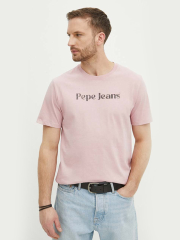 Pepe Jeans pánske ružové tričko