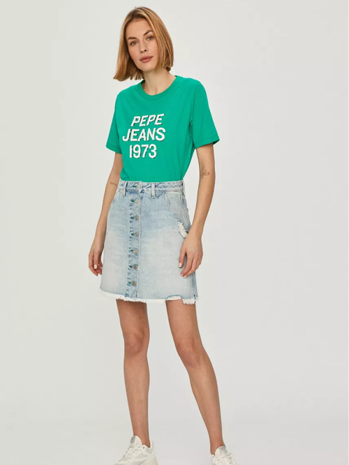 Pepe Jeans dámske zelené tričko