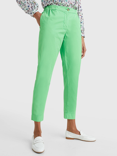 Tommy Hilfiger dámske zelené nohavice