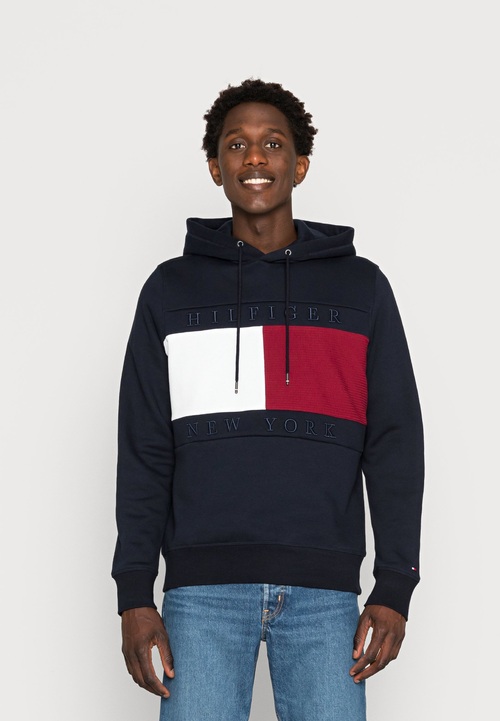 Tommy Hilfiger pánska tmavomodrá mikina Structure