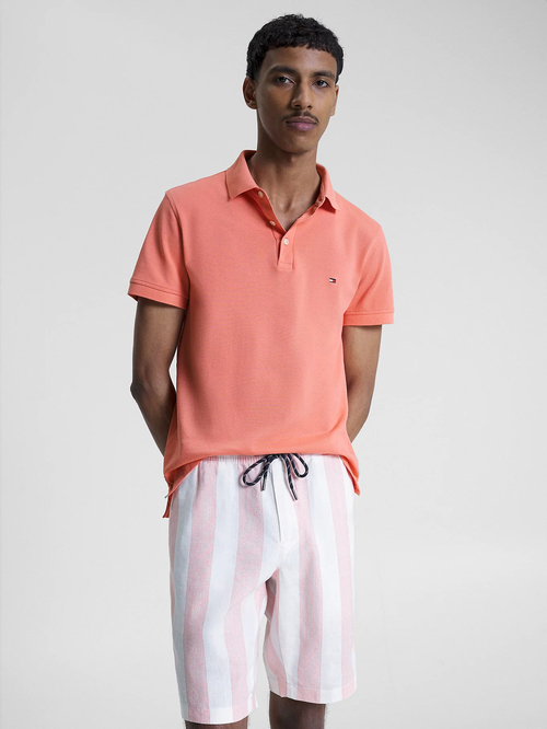 Tommy Hilfiger pánske lososové polo tričko 1985