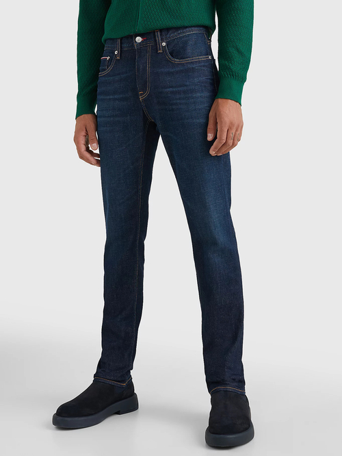 Tommy Hilfiger pánske modré džínsy Denton
