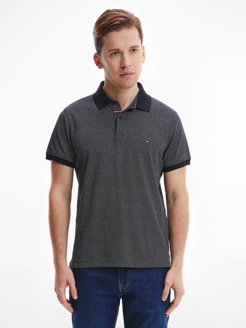 Tommy Hilfiger pánske modré polo Micro