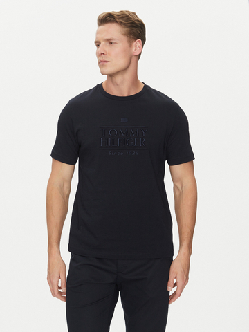 Tommy Hilfiger pánske tmavo modré tričko 