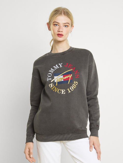 Tommy Jeans dámska šedá mikina