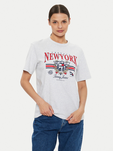 Tommy Jeans dámske šedé tričko 
