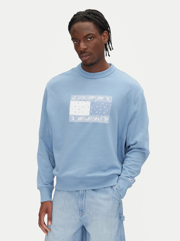 Tommy Jeans pánska svetlo modrá mikina