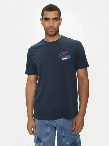 Tommy Jeans pánske modré tričko 