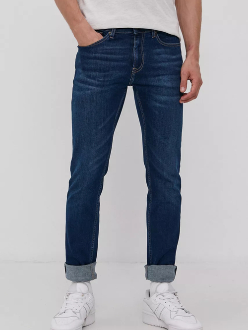 Tommy Jeans pánske tmavomodré džínsy SCANTON