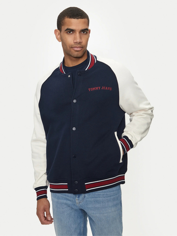 Tommy Jeans pánsky tmavomodrý bomber 
