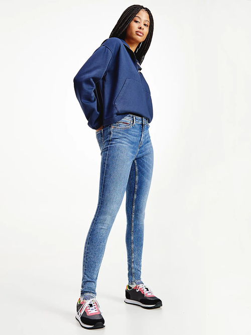 Tommy Jeans dámske svetlo modré džínsy NORA