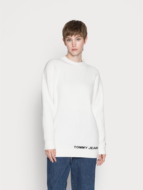 Tommy Jeans dámsky biely sveter LOFTY TURTLENECK