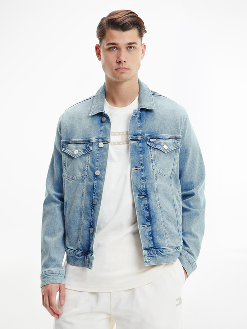 Tommy Jeans pánska svetlomodrá džínsová bunda