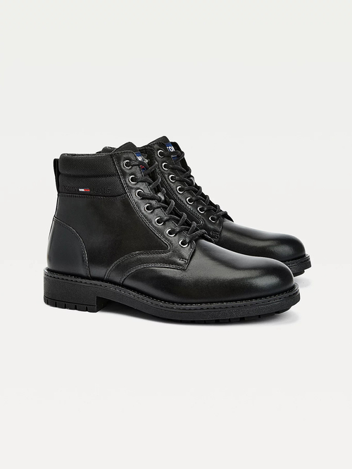 Tommy Jeans pánske čierne členkové topánky