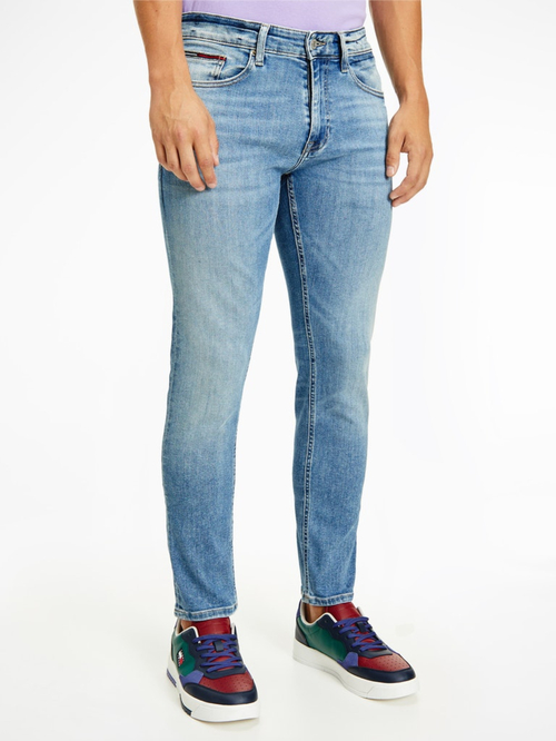 Tommy Jeans pánske svetlomodré džínsy AUSTIN