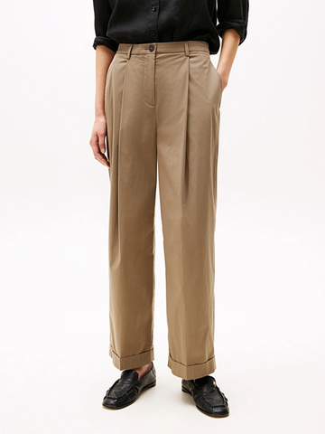 Tommy Hilfiger dámske khaki nohavice