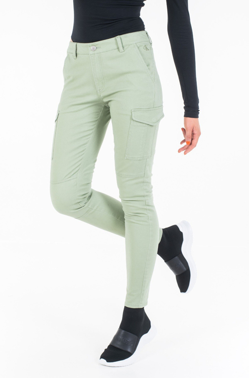 Calvin Klein dámske khaki zelené nohavice