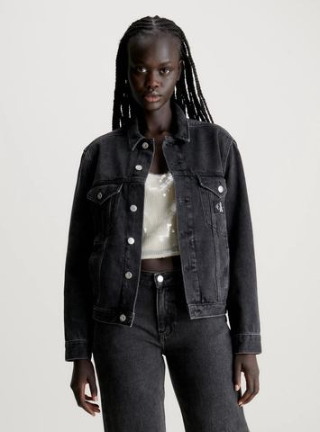 Calvin Klein dámska čierna džínsová bunda