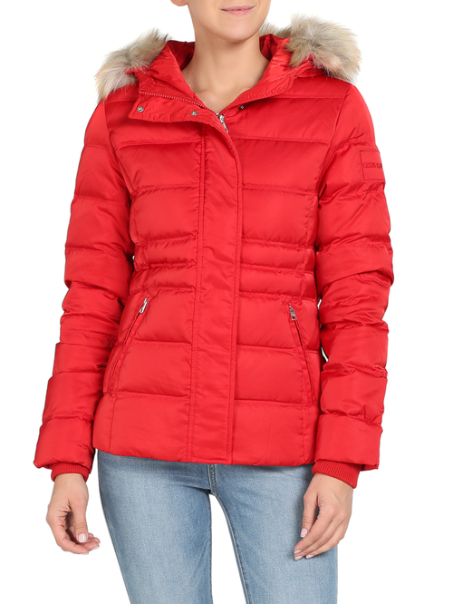Calvin Klein dámska červená zimná bunda