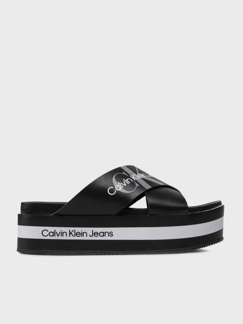 Calvin Klein dámske čierne šľapky
