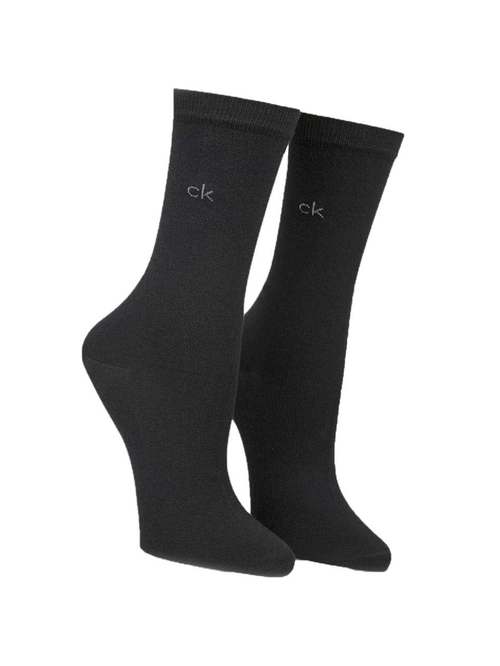 Calvin Klein dámske čierne ponožky 2 pack