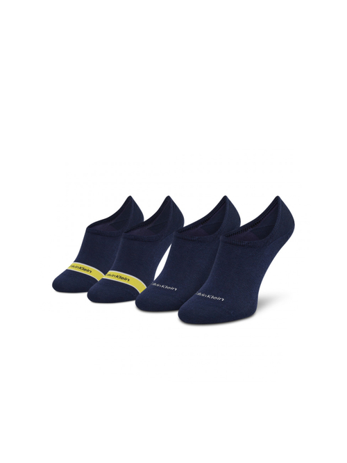 Calvin Klein dámske tmavo modré ponožky 2 pack